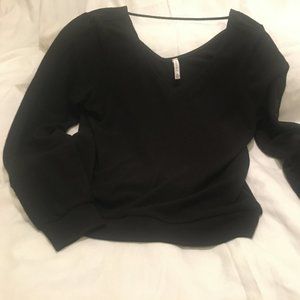 Z Supply Black L/S Knit Top